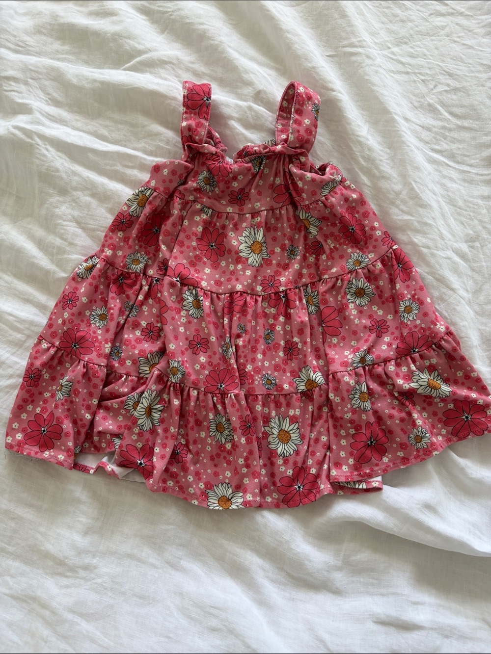 Mabel Honey toddler pink floral dress.